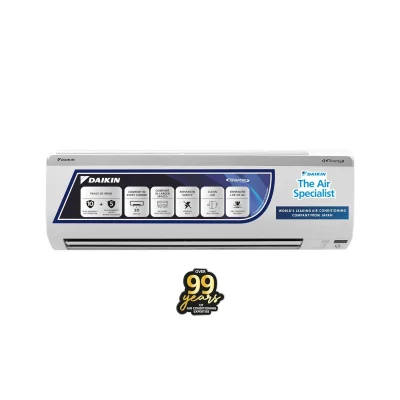 Daikin 1.5 Ton 3 Star Inverter Split AC (Copper, PM 2.5 Filter, FTKY50UV, White)