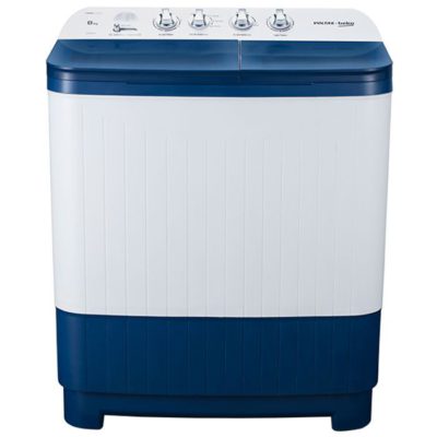 Voltas Beko by A Tata Product 8 kg Semi Automatic Top Load Washing Machine with In-built Heater White